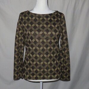 Jones New York Long Sleeve Dressy Metallic Top